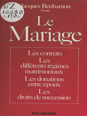 cover image of Le mariage